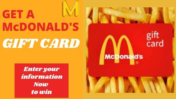 McDonalds Gift Card